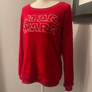 Red Star Wars ugly cute funny christmas sweater sweatshirt, medium